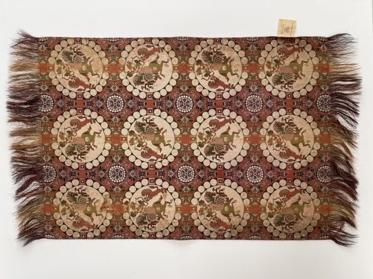 龍村美術織物テーブルセンター 色移りのシミ染み抜き後